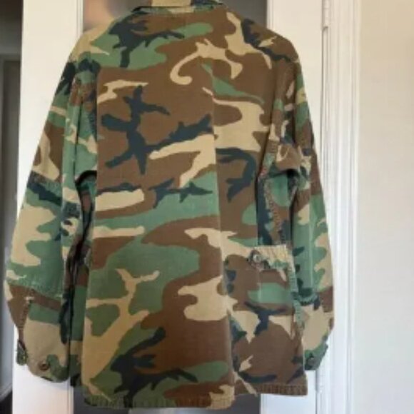US Army Combat Woodland Camouflage Field Jacket Coat vintage medium regular - Picture 6 of 6
